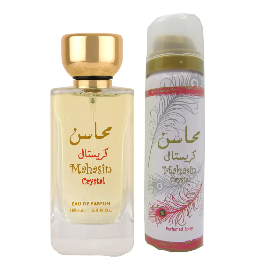 Lattafa Perfume Mahasin Crystal RED + Deo Eau de Parfum 100ml 1