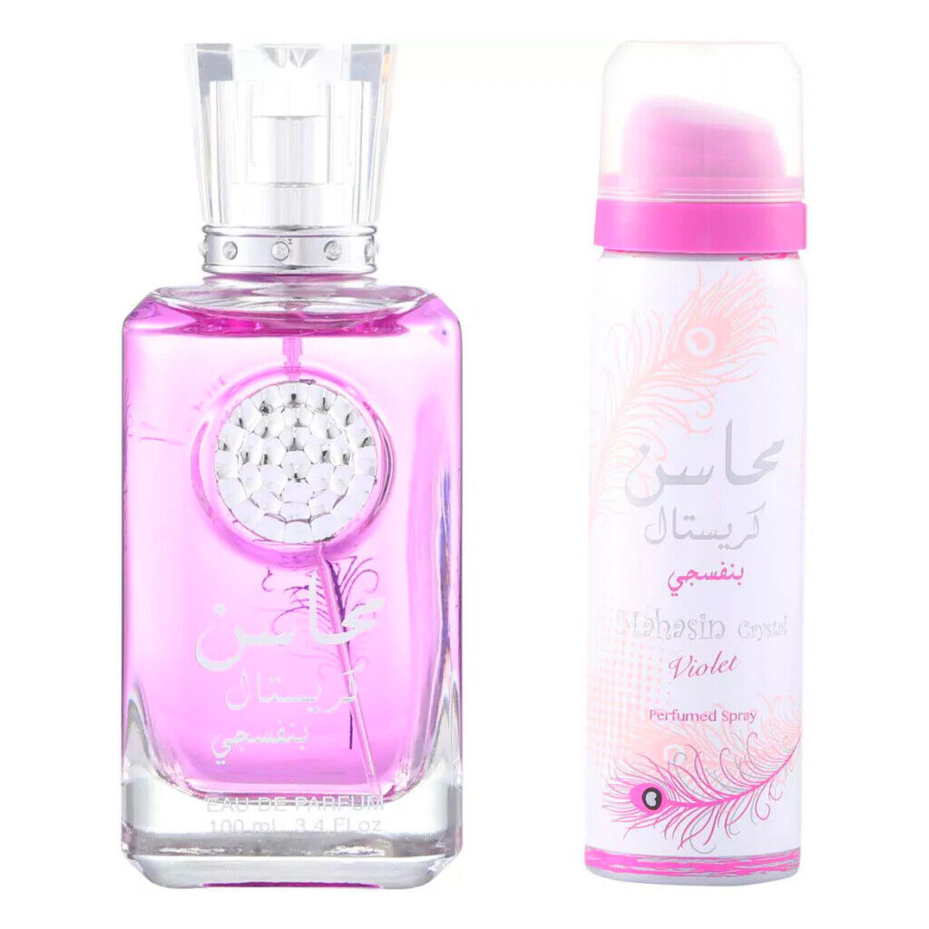 Lattafa Perfume Mahasin Crystal Violet + Deo  Eau de Parfum 100ml 1