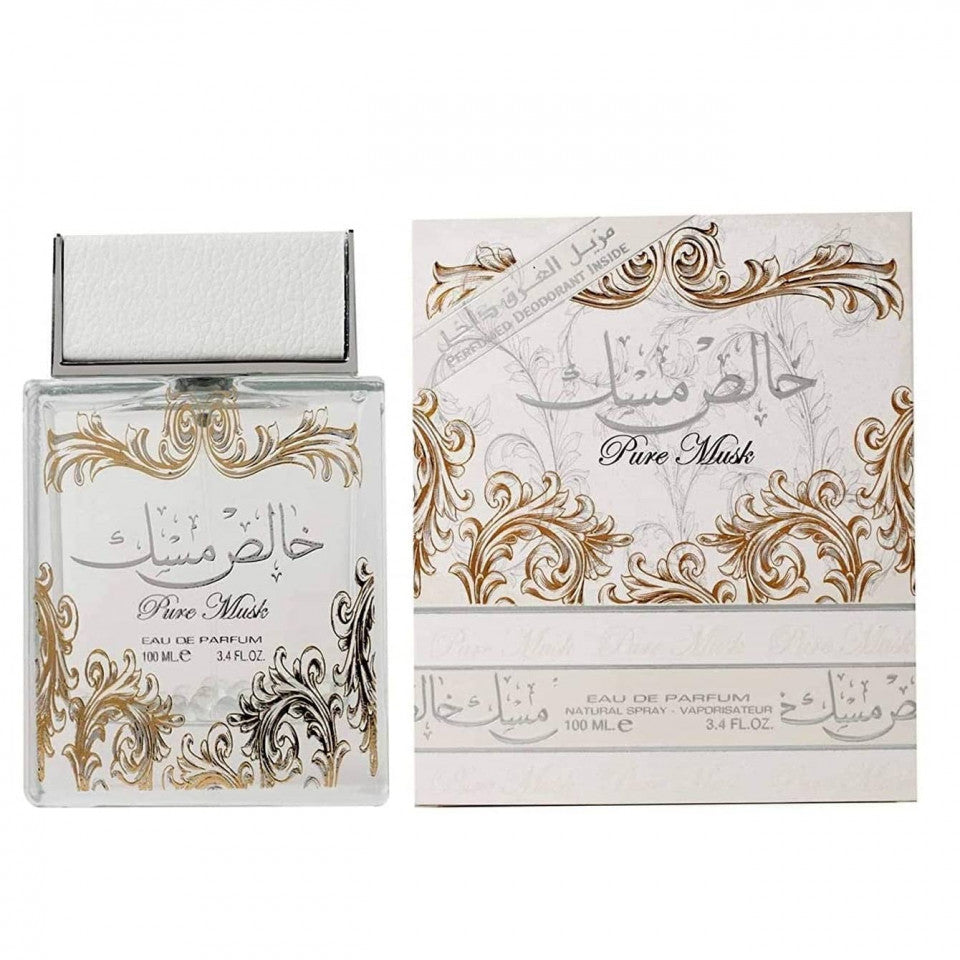 Lattafa Perfume Pure Musk Eau de Parfum 100ml + Geschenk Deo Spray 50 ml 1