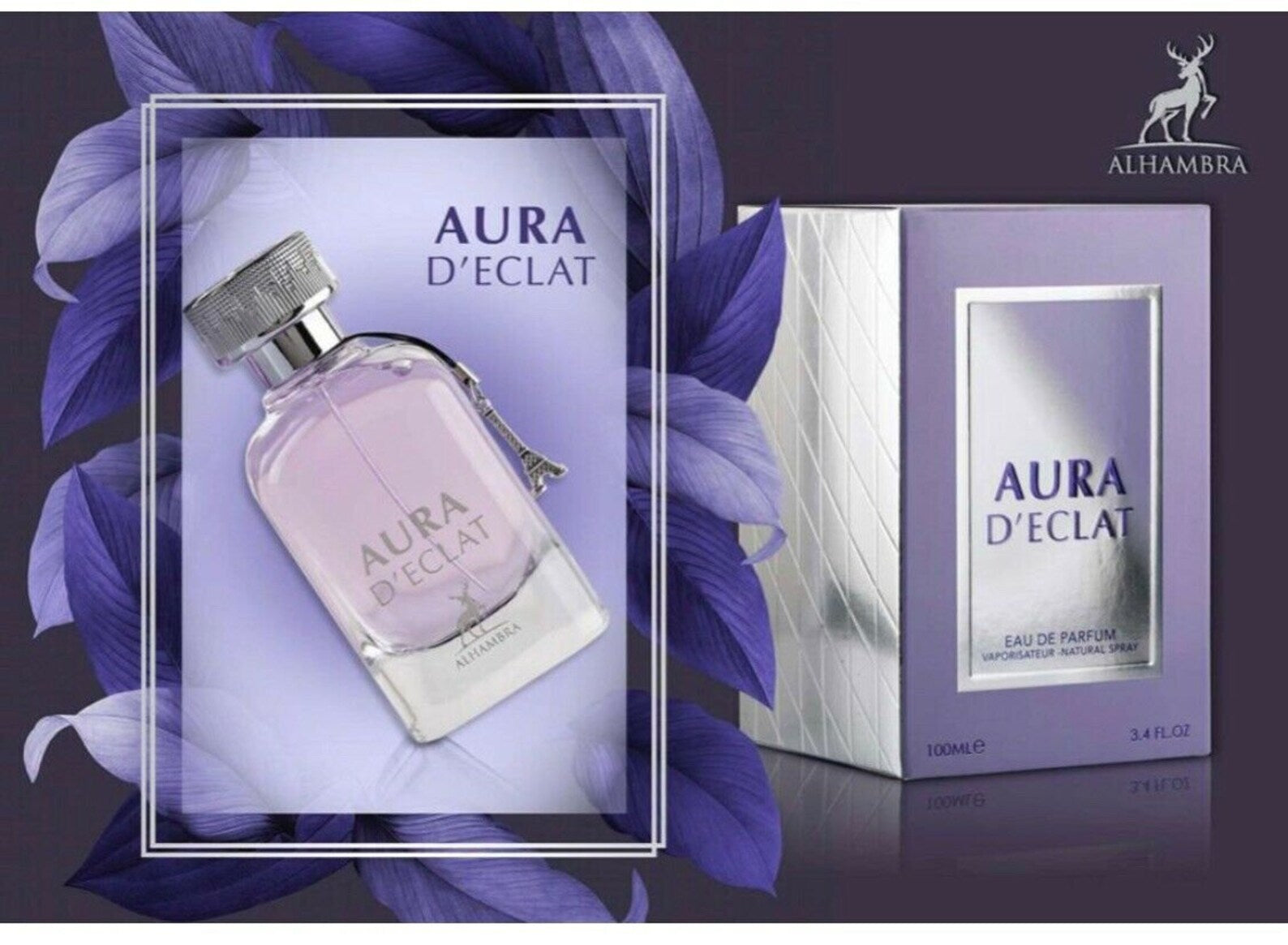 Maison Alhambra Perfume Aura D'Eclat Eau de Parfum 100ml 2